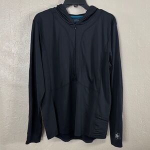 Women’s L.L. Bean Performance Full Zip Hoodie Active Jacket, Black XL
